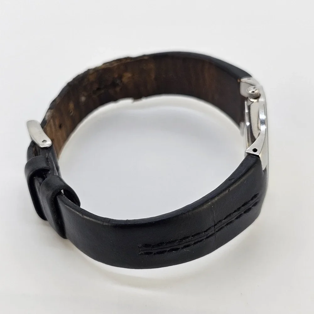 Skagen Women's Watch 28MM Cream Dial Brown Leather Bands NEW Battery READ